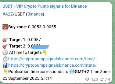 Check out the Binance pump signal proof for A2Z on 26 September 2025, 00:32 Binance pump signal proof for A2Z on 26 September 2025, 00:32