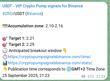 Confirm the trading signal for ZRO pump on Binance at 26 September 2025, 07:38 Trading signal confirmation: ZRO pump on Binance at 26 September 2025, 07:38