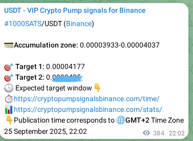 Watch the live proof of 1000SATS pump signal on Binance, 26 September 2025, 08:43 Live proof of 1000SATS pump signal on Binance, 26 September 2025, 08:43