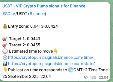 Confirm the Binance trading signal for SOLV pump, 26 September 2025, 10:06 Binance trading signal confirmation for SOLV pump, 26 September 2025, 10:06