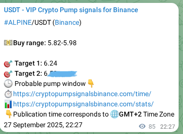 Authenticated proof of ALPINE's pump signal on Binance at 28 September 2025, 00:49 Authenticated proof of ALPINE's pump signal on Binance at 28 September 2025, 00:49