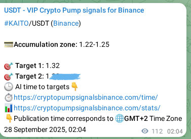 Signal verification: Confirm KAITO pump on Binance at 28 September 2025, 05:12 Signal verification: KAITO pump on Binance at 28 September 2025, 05:12