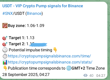 Check out the Binance pump signal proof for SNX on 28 September 2025, 05:33 Binance pump signal proof for SNX on 28 September 2025, 05:33
