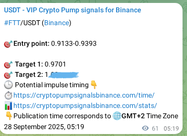 Crypto market signal proof: FTT pump on Binance, 28 September 2025, 07:02 Crypto market signal proof: FTT pump on Binance, 28 September 2025, 07:02