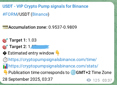 Binance pump signal data for FORM at 28 September 2025, 07:06 Binance pump signal data for FORM at 28 September 2025, 07:06