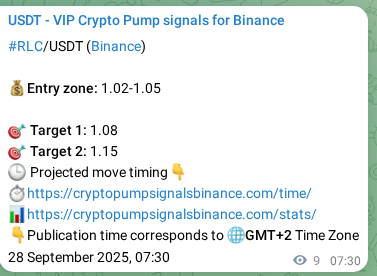 Binance exchange signal proof for RLC, 28 September 2025, 07:46 Binance exchange signal proof for RLC, 28 September 2025, 07:46