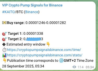 Crypto market signal proof: KAITO pump on Binance, 28 September 2025, 08:44 Crypto market signal proof: KAITO pump on Binance, 28 September 2025, 08:44