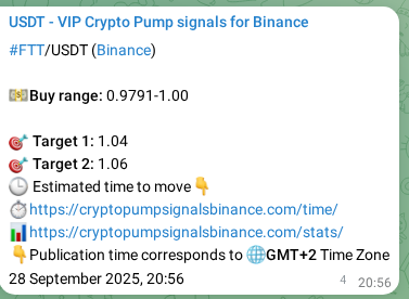 Authenticate predictive power: FTT pump signal reliability on Binance, 28 September 2025, 21:04 Mathematical proof: FTT pump signal confirmation on Binance, 28 September 2025, 21:04