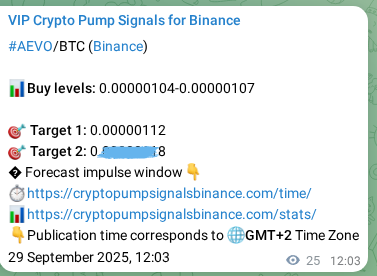 Trading signal proof: AEVO pump from Binance, 29 September 2025, 12:46 Trading signal proof: AEVO pump from Binance, 29 September 2025, 12:46