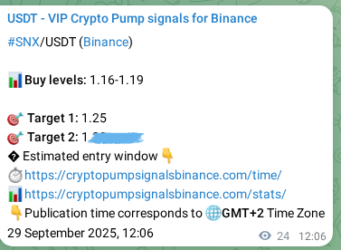 Confirm the trading signal for SNX pump on Binance at 29 September 2025, 12:47 Trading signal confirmation: SNX pump on Binance at 29 September 2025, 12:47