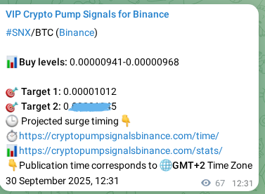 Check out the Binance pump signal proof for SNX on 30 September 2025, 14:23 Binance pump signal proof for SNX on 30 September 2025, 14:23