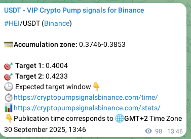 Explore the crypto trading signal verification for HEI pump on Binance, 30 September 2025, 16:29 Crypto trading signal verification: HEI pump on Binance, 30 September 2025, 16:29