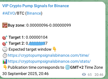 Trading signal proof: AEVO pump from Binance, 30 September 2025, 22:35 Trading signal proof: AEVO pump from Binance, 30 September 2025, 22:35