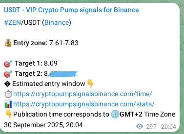 Learn about the ZEN pump signal confirmation from Binance, 01 October 2025, 04:20 ZEN pump signal confirmation from Binance, timestamp: 01 October 2025, 04:20