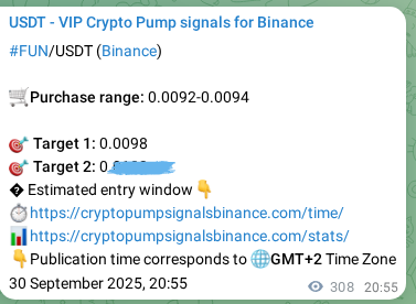 Check the Binance signal verification for FUN pump, 01 October 2025, 05:28 Binance signal verification for FUN pump, 01 October 2025, 05:28