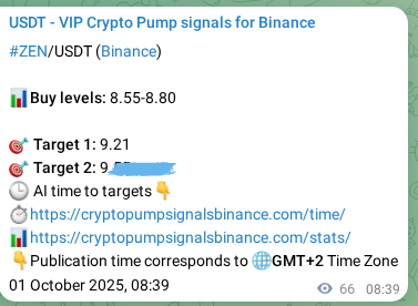 Explore the Binance signal proof for ZEN, 01 October 2025, 10:30 Binance signal proof for ZEN, 01 October 2025, 10:30