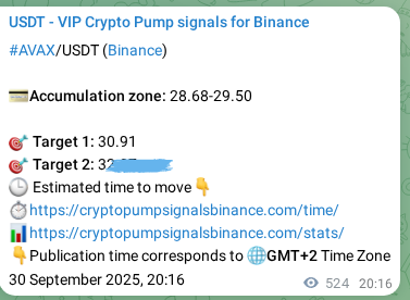 Authenticate statistical results: AVAX pump signal validation on Binance, 01 October 2025, 10:49 Statistical confirmation: AVAX pump signal validation on Binance, 01 October 2025, 10:49