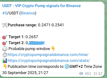 Validate execution timing: S pump signal precision on Binance, 01 October 2025, 11:23 Risk-adjusted verification: S pump signal quality on Binance, 01 October 2025, 11:23