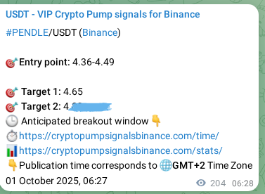 View the market signal proof for PENDLE pump from Binance, 01 October 2025, 12:19 Market signal proof: PENDLE pump from Binance, 01 October 2025, 12:19