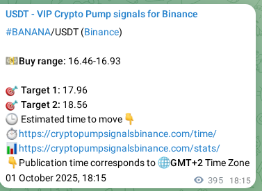 Market signal verification: BANANA on Binance at 02 October 2025, 05:14 Market signal verification: BANANA on Binance at 02 October 2025, 05:14