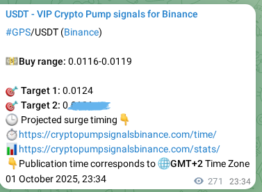 Verify the crypto pump signal confirmation for GPS on Binance, 02 October 2025, 07:07 Crypto pump signal confirmation: GPS on Binance, 02 October 2025, 07:07