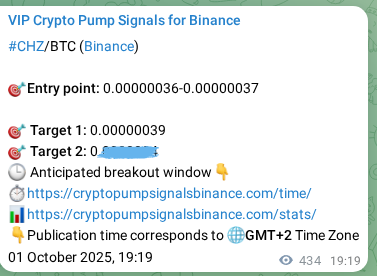 Crypto trading signal proof: CHZ pump on Binance, 02 October 2025, 07:23 Crypto trading signal proof: CHZ pump on Binance, 02 October 2025, 07:23