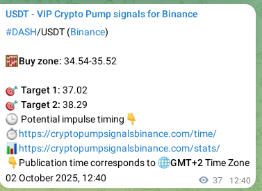 Verify analytical outcome: DASH signal execution proof on Binance, 02 October 2025, 13:43 Empirical validation: DASH signal performance proof on Binance, 02 October 2025, 13:43