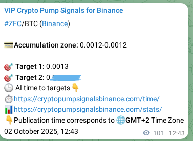 Confirm the trading signal for ZEC pump on Binance at 02 October 2025, 15:31 Trading signal confirmation: ZEC pump on Binance at 02 October 2025, 15:31