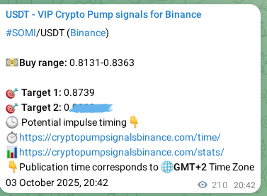 Authenticated proof of SOMI's pump signal on Binance at 04 October 2025, 02:33 Authenticated proof of SOMI's pump signal on Binance at 04 October 2025, 02:33