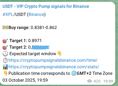 Real-time proof of XPL pump signal on Binance, 04 October 2025, 07:38 Real-time proof of XPL pump signal on Binance, 04 October 2025, 07:38