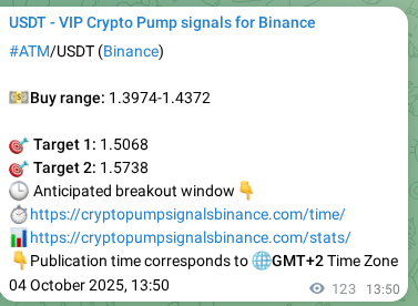 Watch the live proof of ATM pump signal on Binance, 04 October 2025, 17:15 Live proof of ATM pump signal on Binance, 04 October 2025, 17:15
