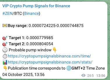 Crypto market signal proof: ZEN pump on Binance, 04 October 2025, 21:18 Crypto market signal proof: ZEN pump on Binance, 04 October 2025, 21:18