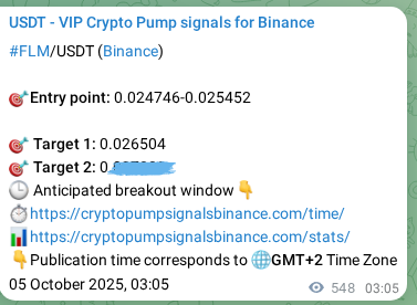 Explore the Binance signal proof for FLM, 05 October 2025, 18:19 Binance signal proof for FLM, 05 October 2025, 18:19