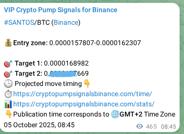Binance exchange signal proof for SANTOS, 05 October 2025, 21:40 Binance exchange signal proof for SANTOS, 05 October 2025, 21:40