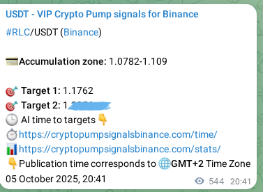 Check the RLC pump verification image from Binance, 06 October 2025, 11:47 RLC pump verification image from Binance, 06 October 2025, 11:47