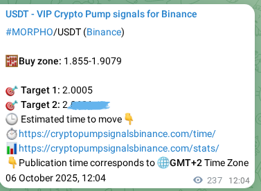 Verify technical execution: MORPHO signal performance proof on Binance, 06 October 2025, 18:39 Technical authentication: MORPHO signal execution proof on Binance, 06 October 2025, 18:39