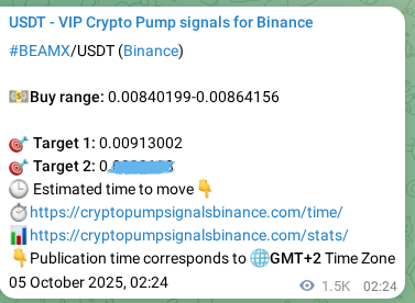 Verify analytical outcome: BEAMX signal execution proof on Binance, 06 October 2025, 19:32 Empirical validation: BEAMX signal performance proof on Binance, 06 October 2025, 19:32