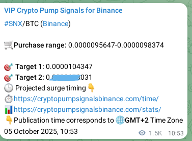 View the proof of SNX pump signal on Binance at 07 October 2025, 05:26 Proof of SNX pump signal on Binance at 07 October 2025, 05:26