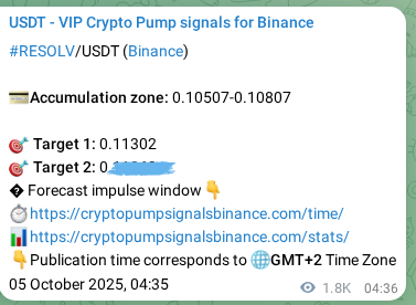 Binance exchange signal proof for RESOLV, 07 October 2025, 06:44 Binance exchange signal proof for RESOLV, 07 October 2025, 06:44