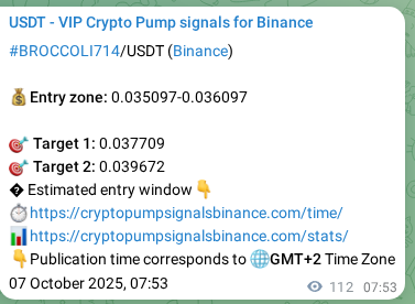 Learn about the BROCCOLI714 pump signal confirmation from Binance, 07 October 2025, 11:00 BROCCOLI714 pump signal confirmation from Binance, timestamp: 07 October 2025, 11:00