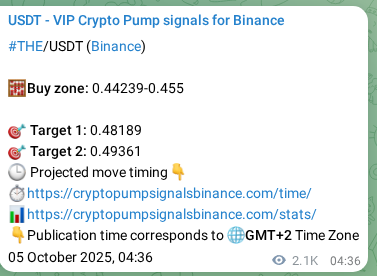 See the real-time verification of THE pump signal on Binance, 07 October 2025, 13:59 Real-time verification of THE pump signal on Binance, 07 October 2025, 13:59