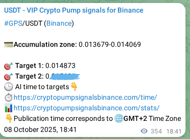 Check out the Binance pump signal proof for GPS on 09 October 2025, 04:31 Binance pump signal proof for GPS on 09 October 2025, 04:31