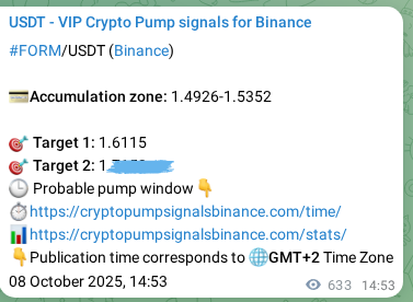 Binance pump signal data for FORM at 09 October 2025, 08:28 Binance pump signal data for FORM at 09 October 2025, 08:28