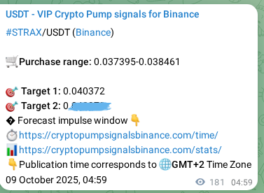 Real-time proof of STRAX pump signal on Binance, 09 October 2025, 10:01 Real-time proof of STRAX pump signal on Binance, 09 October 2025, 10:01