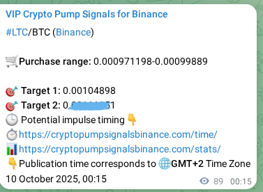 View the proof of LTC pump signal on Binance at 10 October 2025, 02:44 Proof of LTC pump signal on Binance at 10 October 2025, 02:44