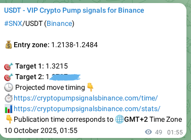 Binance trading signal proof for SNX pump, 10 October 2025, 03:18 Binance trading signal proof for SNX pump, 10 October 2025, 03:18