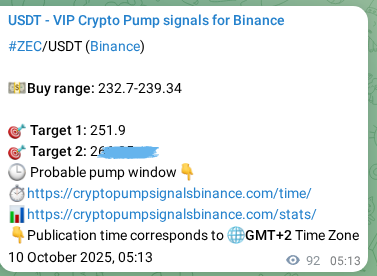 See the authenticated proof of ZEC's pump signal on Binance, 10 October 2025, 07:47 Authenticated proof of ZEC's pump signal on Binance, 10 October 2025, 07:47