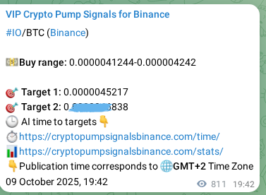 Authenticate the signal for IO pump on Binance at 10 October 2025, 18:15 Signal authentication: IO pump on Binance at 10 October 2025, 18:15