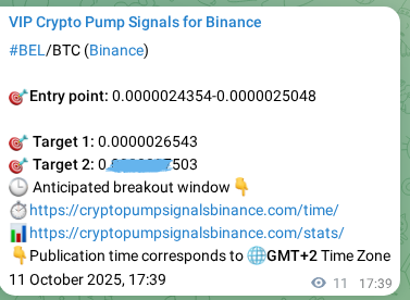 Market signal verification: BEL on Binance at 11 October 2025, 17:58 Market signal verification: BEL on Binance at 11 October 2025, 17:58