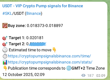See the verification image for SKL pump signal on Binance at 12 October 2025, 07:16 Verification image for SKL pump signal on Binance at 12 October 2025, 07:16